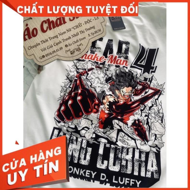 (ẢNH THẬT) ÁO LUFFY SNAKE MAN GEAR 4 SIÊU ĐẸP | ÁO ONE PIECE LUFFY SNAKE MAN GEAR 4 OP113 Unisex 100% Cotton