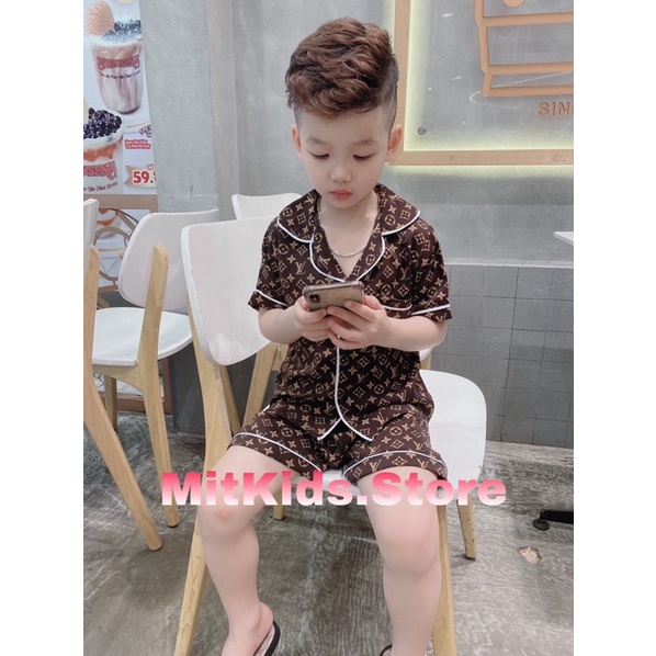 Pijama cho bé trai/gái,bộ pijama lụa cho bé