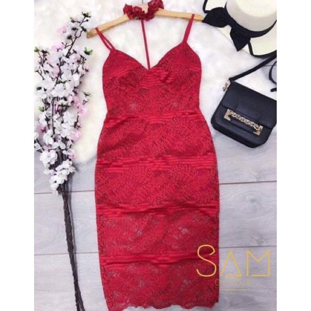 Váy Đầm Nữ ❤️  Đầm Body 2 Dây Chocker Cổ Ren Xịn Sò | BigBuy360 - bigbuy360.vn