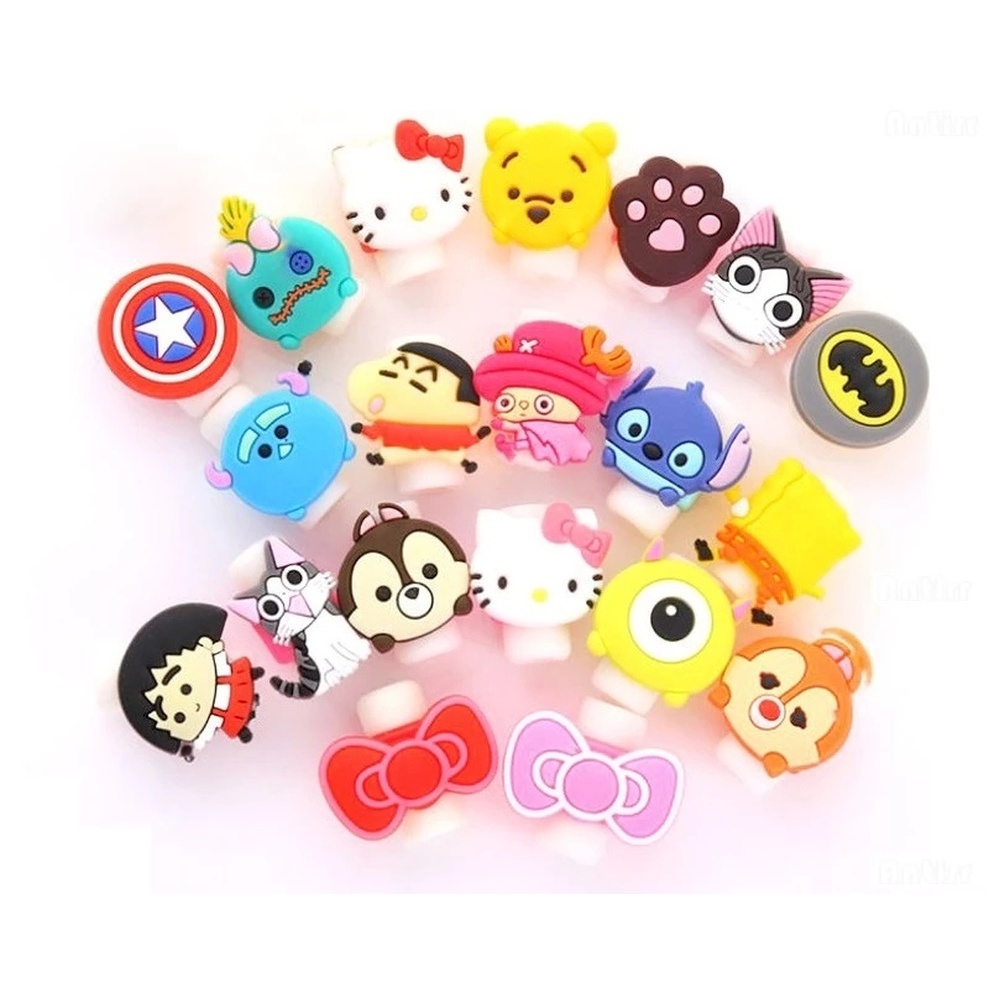 DISNEY 1 Vỏ Bảo Vệ Dây Cáp Sạc USB Chống Đứt Dành Cho IPhone Android Ốp