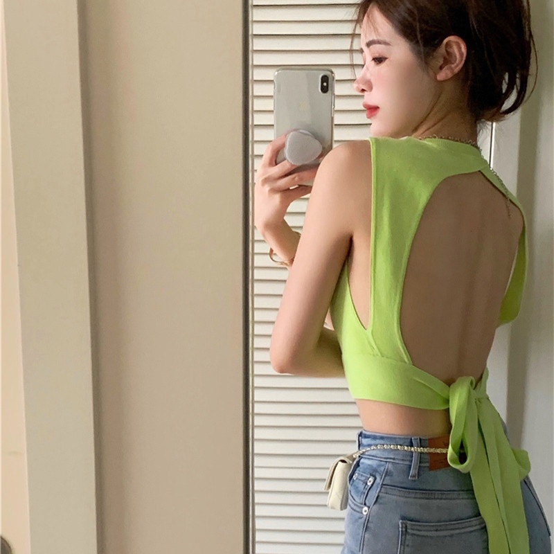 Áo Thun Sát Nách Thắt Dây Thời Trang Mùa Hè