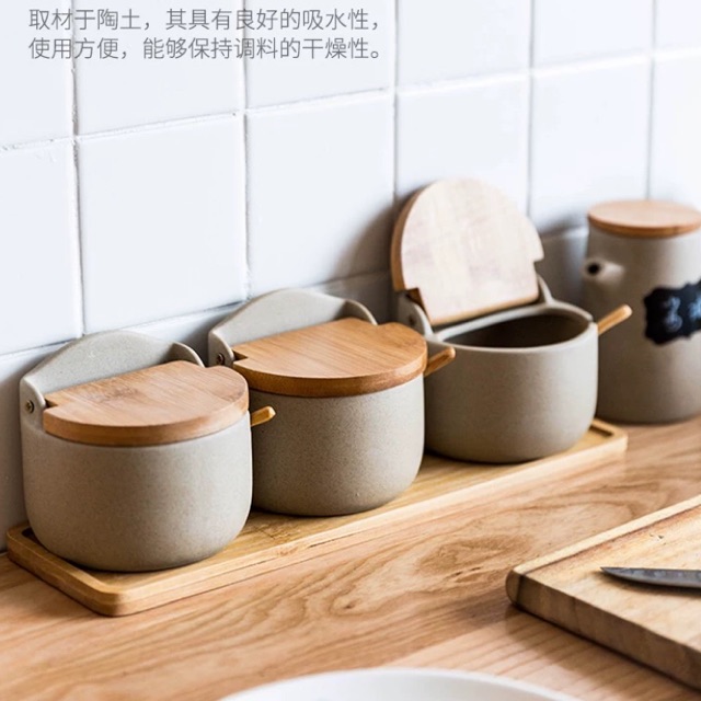 Set hũ đựng gia vị