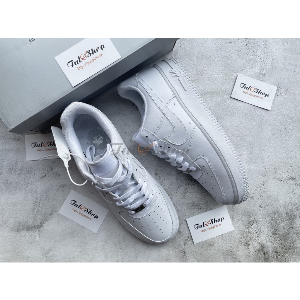 Giày AF1 Trắng Cổ Thấp, Giày Đôi Nam Nữ Sneaker Trắng _Nike Air Force 1 G02