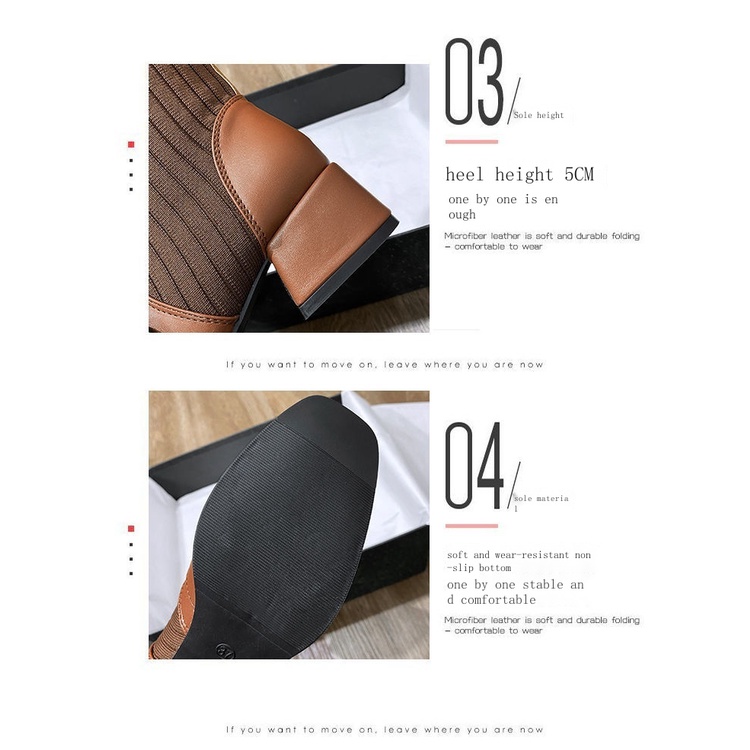 Giày Bốt Martin Gót Vừa Mũi Vuông Ngắn Gót Vừa Co Giãn Thời Trang Xuân Thu Năm 2021 Cho Nữ