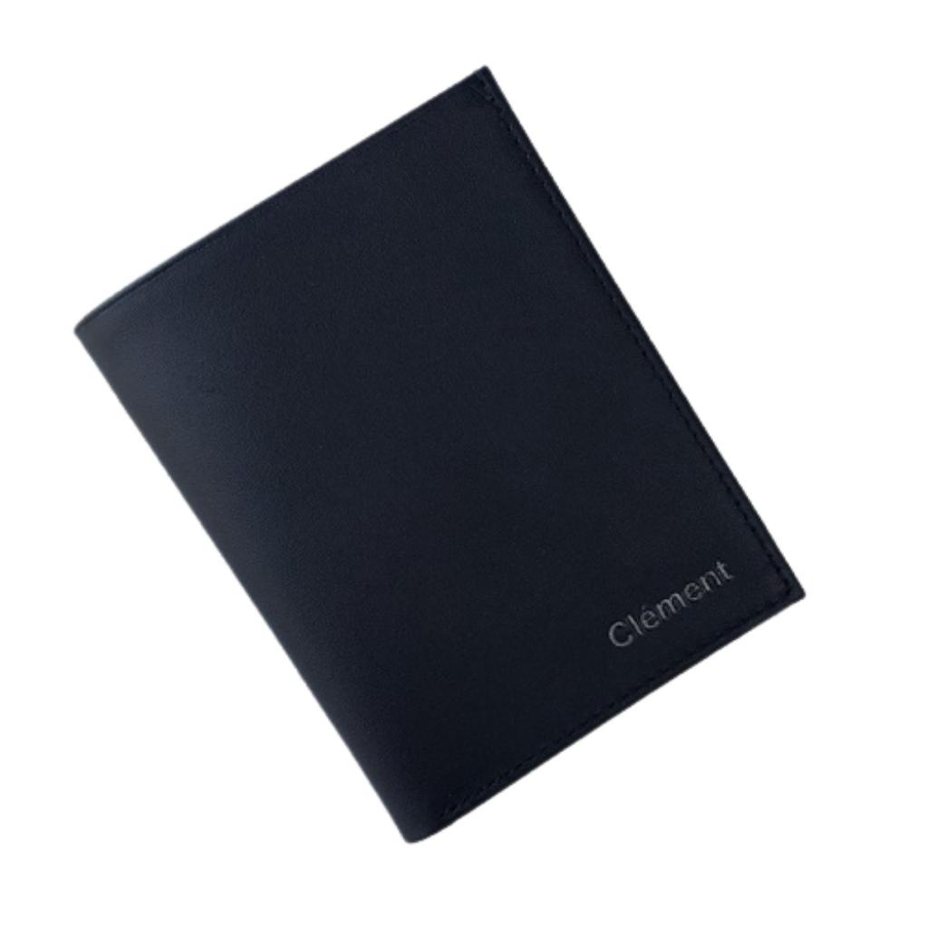 Ví da nam cao cấp, bóp ví nam da bò thật Clément – CM003 - BH 12 tháng - Full box