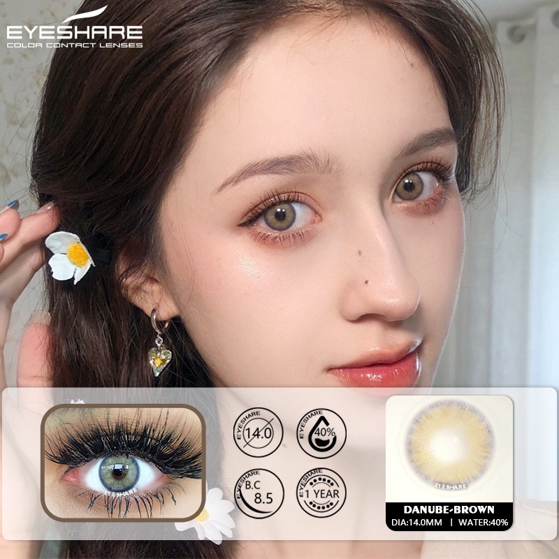 Set 2 kính áp tròng EYESHARE mềm mại thời trang