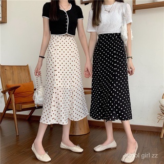 Chân Váy Dài Chấm Bi Thời Trang Nữ Tính