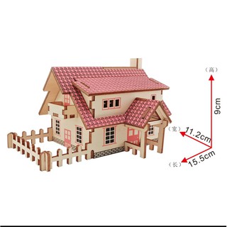 Mô hình lắp ráp gỗ 3D Laze nhà Ranch