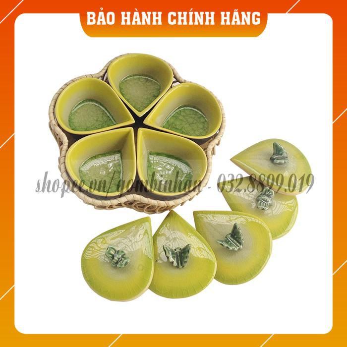 Cung cấp bộ khay gốm sứ đựng mứt tết Bát Tràng giá rẻ