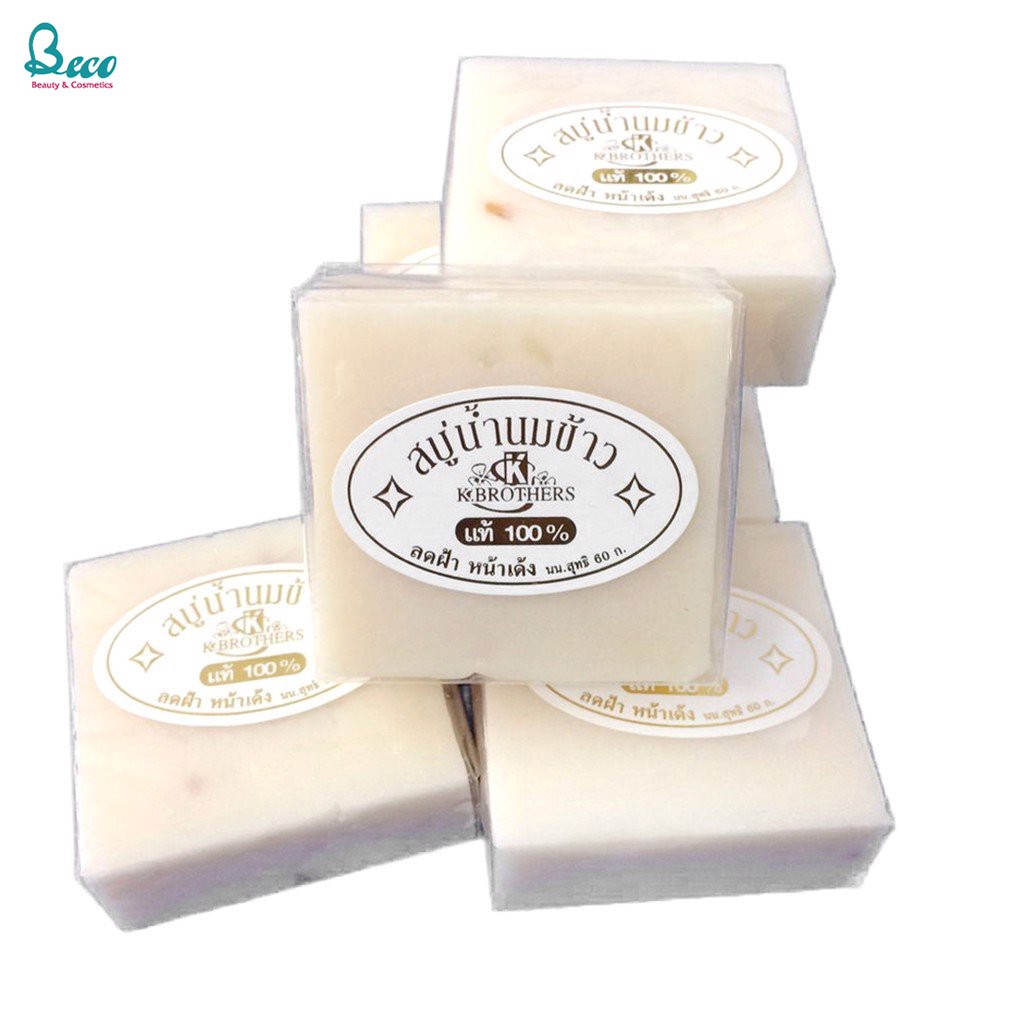  Xà Phòng Tắm Trắng Cám Gạo Thái Lan Jam Rice Milk Soap