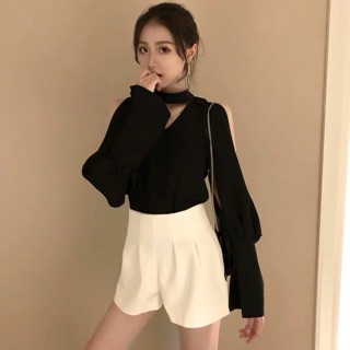Set áo hở vai và quần short S10