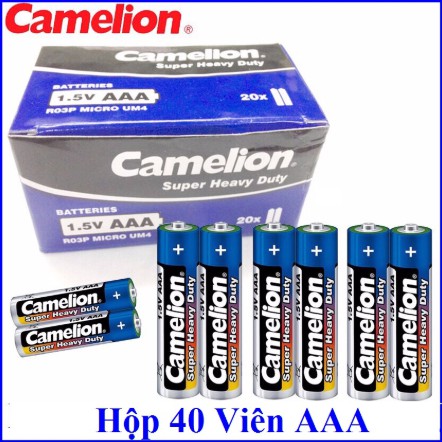 Pin Camelion 1.5V - Hộp 40 Viên Pin Tiểu AA/ AAA