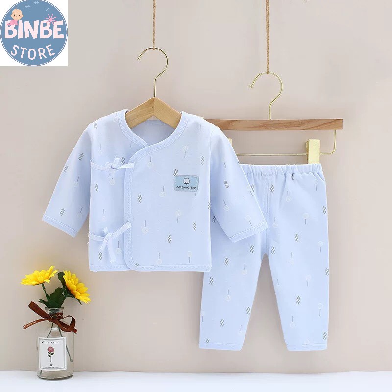 Quần áo sơ sinh, đồ sơ sinh chất liệu cotton cho bé trai bé gái từ 0-6 Tháng