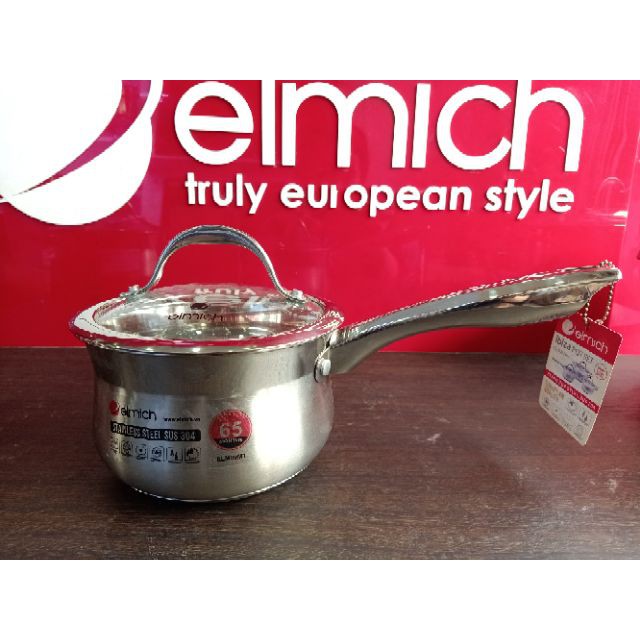 Bộ nồi elmich inox nhập khẩu Séc ibiza 0124 size 16cm, 20cm, 24cm