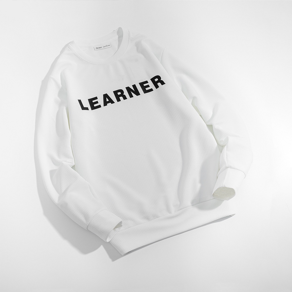 Áo nỉ thun dài tay nam LEARNER ATINO vải thun cao cấp chuẩn form AN0502