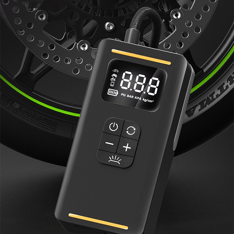 SEAMETAL Máy Bơm Hơi Không Dây 1800mAh 12V 120W Với Màn Hình Kỹ Thuật Số Thông Minh Cho Xe Hơi