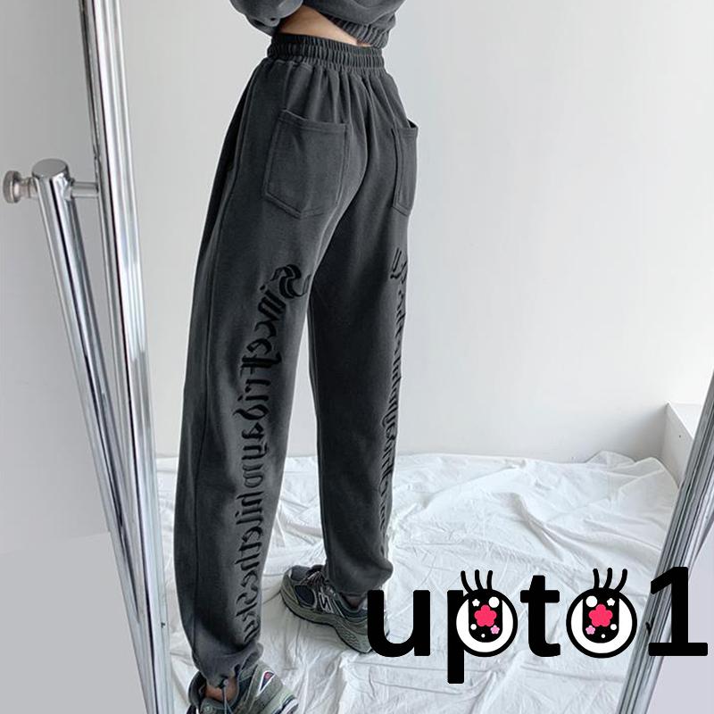 Quần Dài Dây Rút In Chữ Thời Trang Nữ Tính | BigBuy360 - bigbuy360.vn