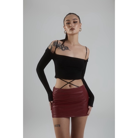 AYSERKRIS | Chân Váy Da Ngắn | BigBuy360 - bigbuy360.vn