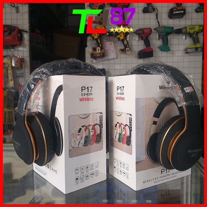 Tai Nghe Chụp Tai Headphone Bluetooth Không Dây P17 - Tai Nghe Blutooth Chụp Tai Chính Hãng