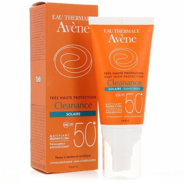 [AUTH2021] Kem chống nắng Eau Thermale Avene Dry Touch Fluide SPF50+ 50ml dạng vòi