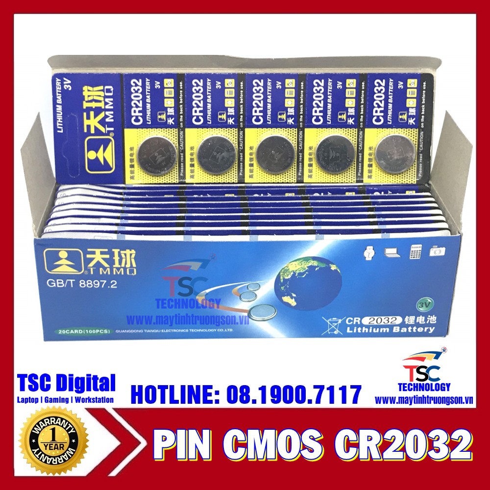 Pin CMOS Dùng Cho Máy Tính, Cân Điện Tử, Điều Khiển | SL 01 PIN