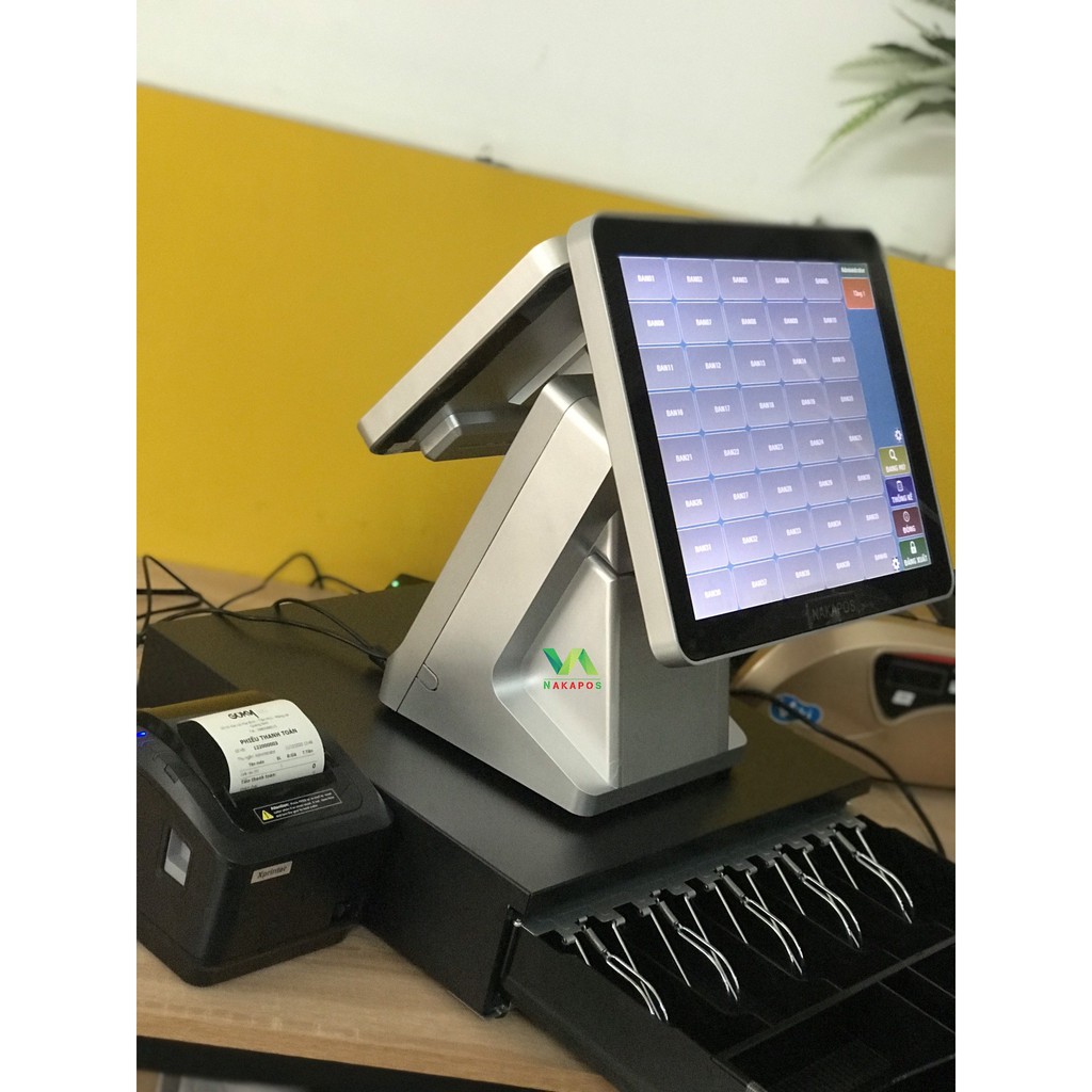 TRỌN BỘ MÁY POS 2 MÀN HÌNH CẤU HÌNH CORE I3 | BigBuy360 - bigbuy360.vn