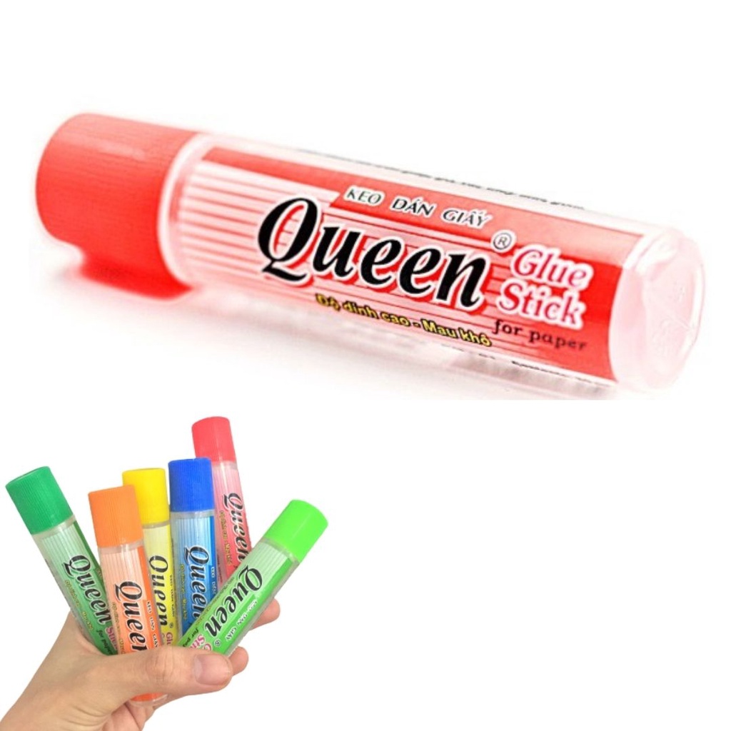 Hồ dán giấy Queen Keo nước kết dính queen