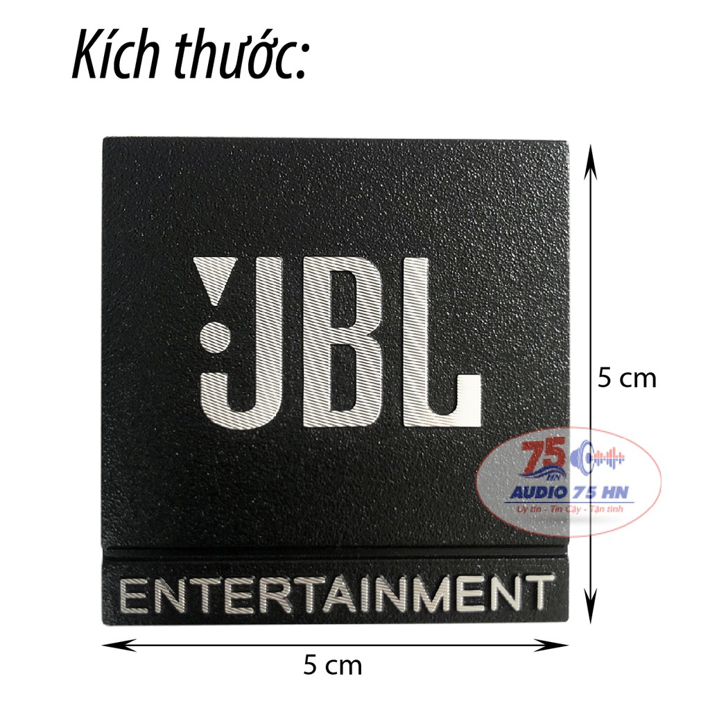 01 cái tem nhôm dán thùng loa JBL, kích thước 5cm kim loại cao cấp