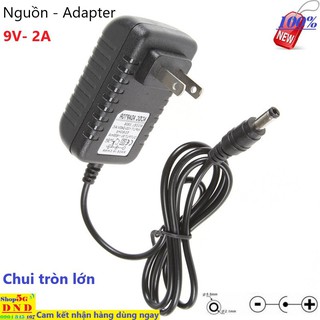 Nguồn 9V 2A Điện áp ổn định, sạc pin hoặc cấp nguồn cho thiết bị điện - Chui 5.5mm