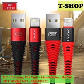 Cáp sạc iphone chống đứt, chống gãy earldom ec-060i