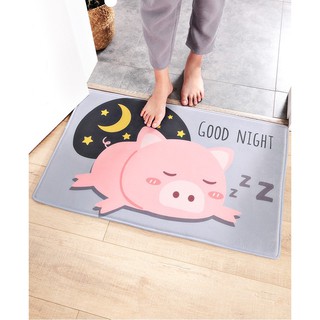 Thảm nhung bông HEO HỒNG TM514