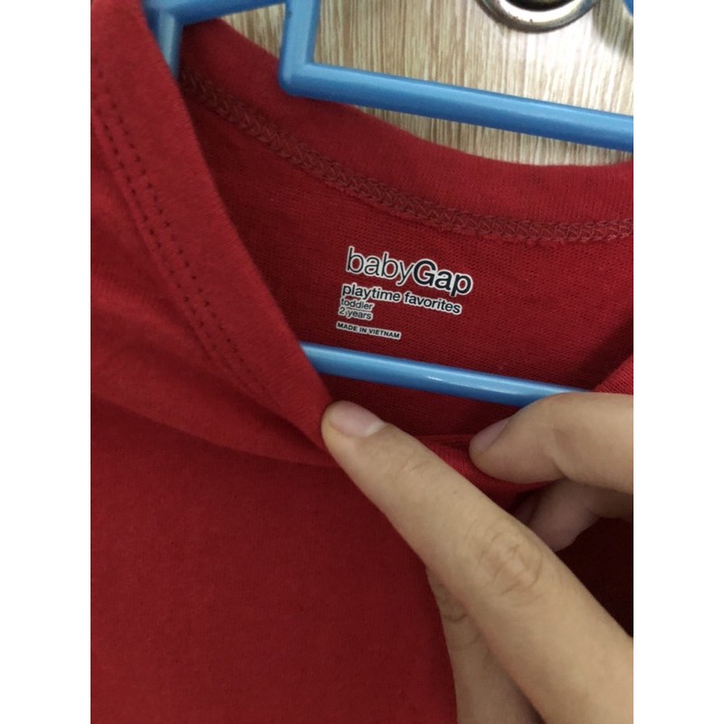 áo phông baby Gap 2t cho bé 11-14kg màu đỏ
