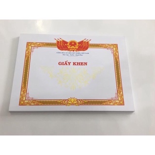 Giấy khen A4 Kích Thước 20,5x29Cm