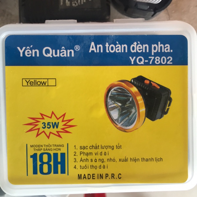 Đèn pin đội đầu Yến Quân 35w dùng 18H