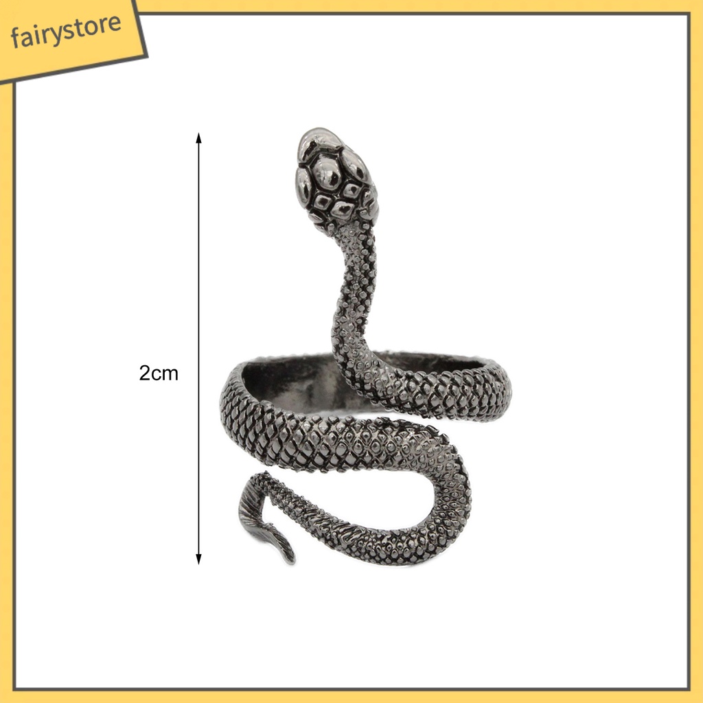 Nhẫn Hở Hình Rắn Cá Tính Cho Nam Và Nữ