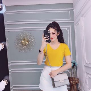 Combo 4 áo cổ tim
