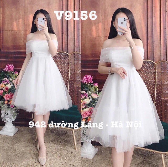 Đầm công chúa phối lưới đính ngọc kèm hình thật | BigBuy360 - bigbuy360.vn