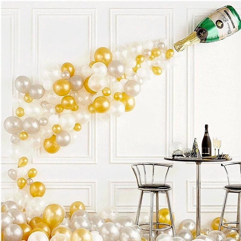 Bong Bóng Kính Hình Ly Rượu Sâm Panh Dùng Trang Trí Tiệc Cưới / Sinh Nhật / Giáng Sinh / Sự Kiện