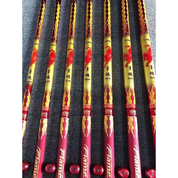 Cần cây tay Hoả Kỳ Lân 8H19i săn hàng tặng 1 ngọn zin