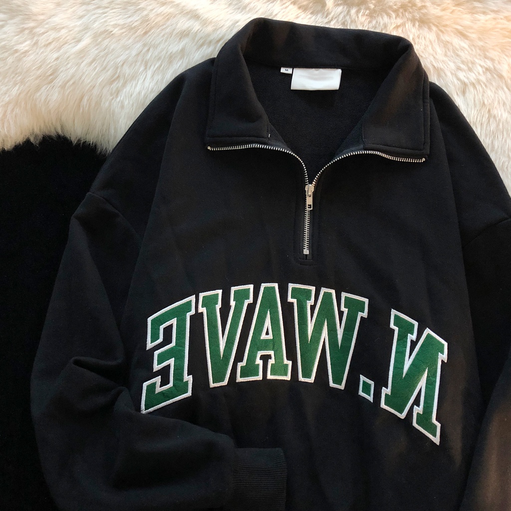 [Hàng Order] Áo Polo N.WAVE có cổ ULzzang form rộng dài tay dày dặn Unisex mới nhất thu đông PL010 | BigBuy360 - bigbuy360.vn