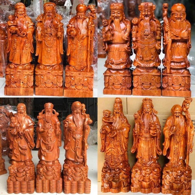 Tượng Gỗ Tam Đa Phúc Lộc Thọ Loại 1 giá rẻ
