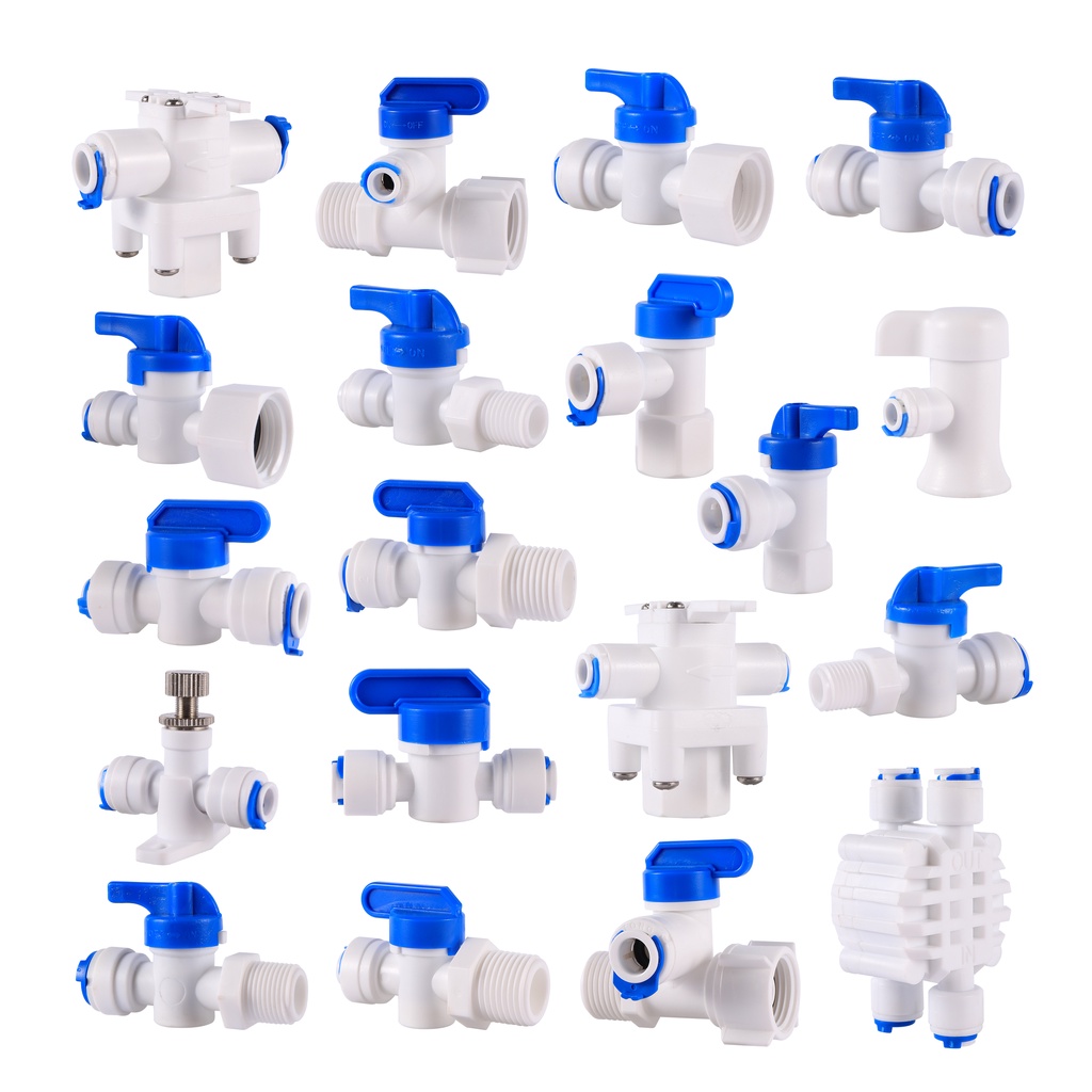Van Nối Ống Nước 1/4" 3/8" 3/8" 3/8" 1/2" Bằng Nhựa Cho Bể Cá