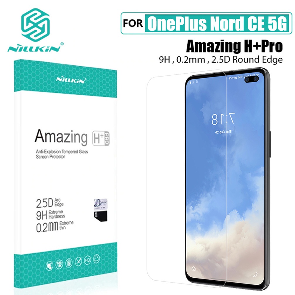 Đối với OnePlus Nord CE 5G Kính bảo vệ màn hình an toàn Nillkin CP + Pro H + Pro Đối với phim kính cường lực OnePlus Nord CE 5G