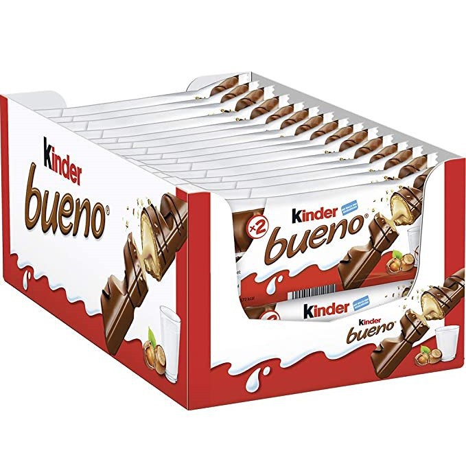 Kẹo Socola nhân sữa hạt dẻ Kinder Bueno 43g