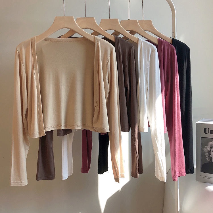 Bán Chạy!Áo Cardigan Dệt Kim Mỏng Tay Dài Phong Cách Châu Âu Gợi Cảm Thời Trang Mùa Hè