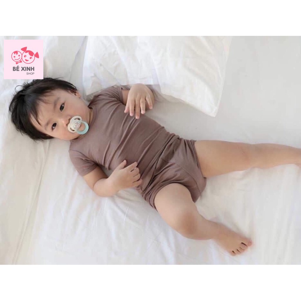 [Giảm Sốc] Bộ Chip cho bé minky mom bộ thun lạnh cho bé bộ cộc tay bé trai minkymom cộc tay minky mom cạp cao chính hãng