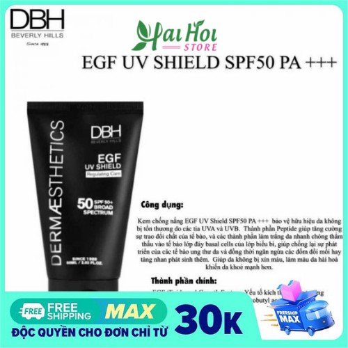 Kem Chống Nắng DBH 60ml SPF50+ USA  [ Chính -Hãng ] | BigBuy360 - bigbuy360.vn