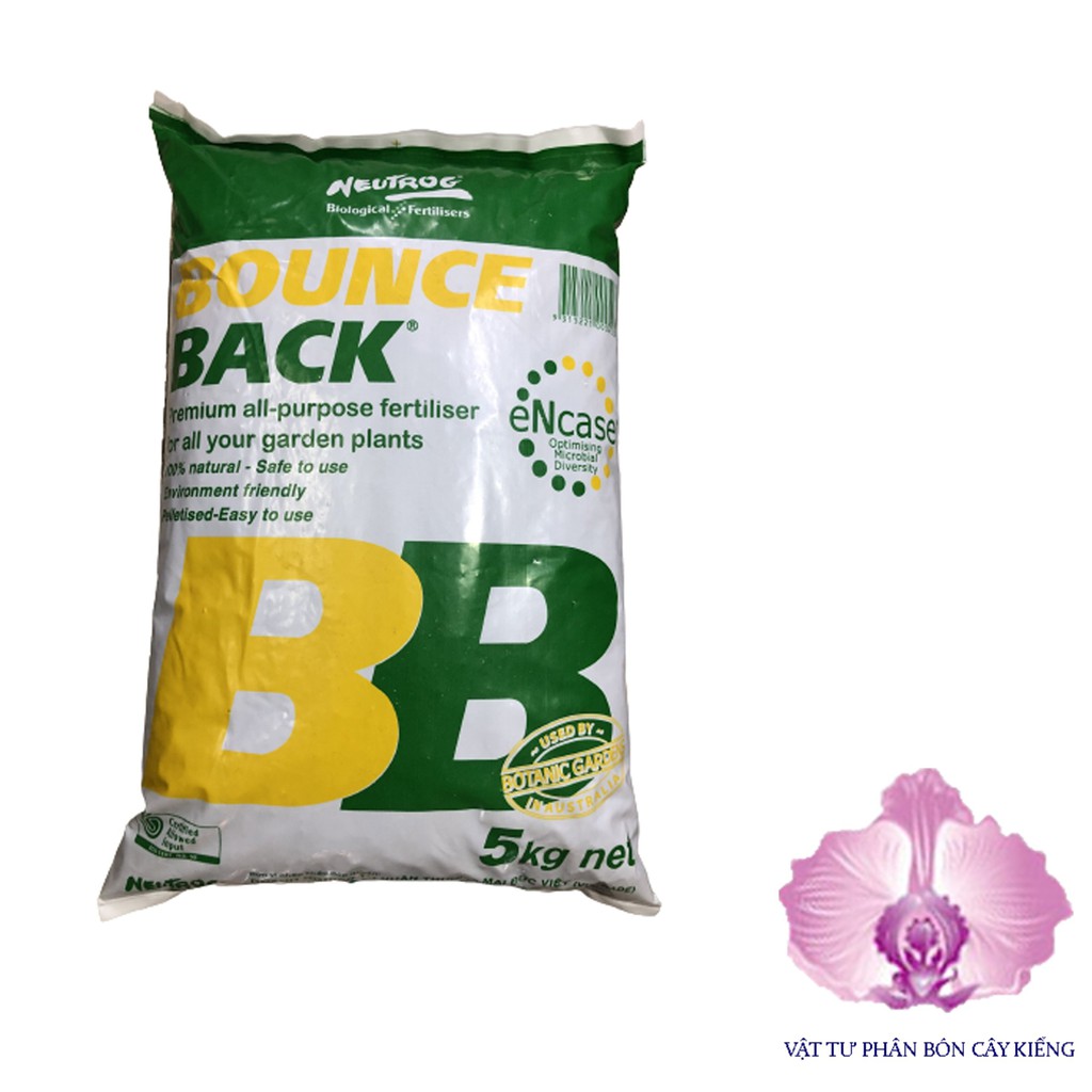 Phân Hữu Cơ Đậm Đặc Dạng Viên Bounce Back - #159A# 5kg