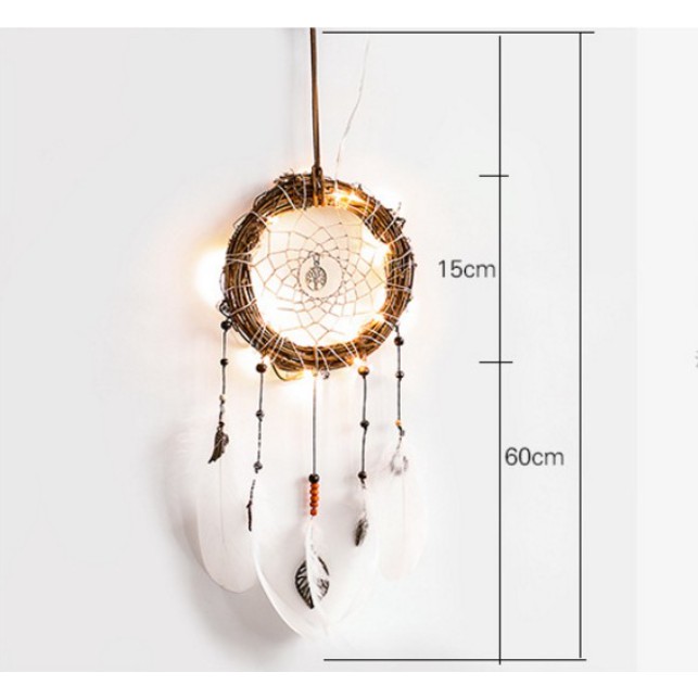 BN03 - Phụ kiện treo trang trí Dream Catcher XR080 (có kèm đèn)