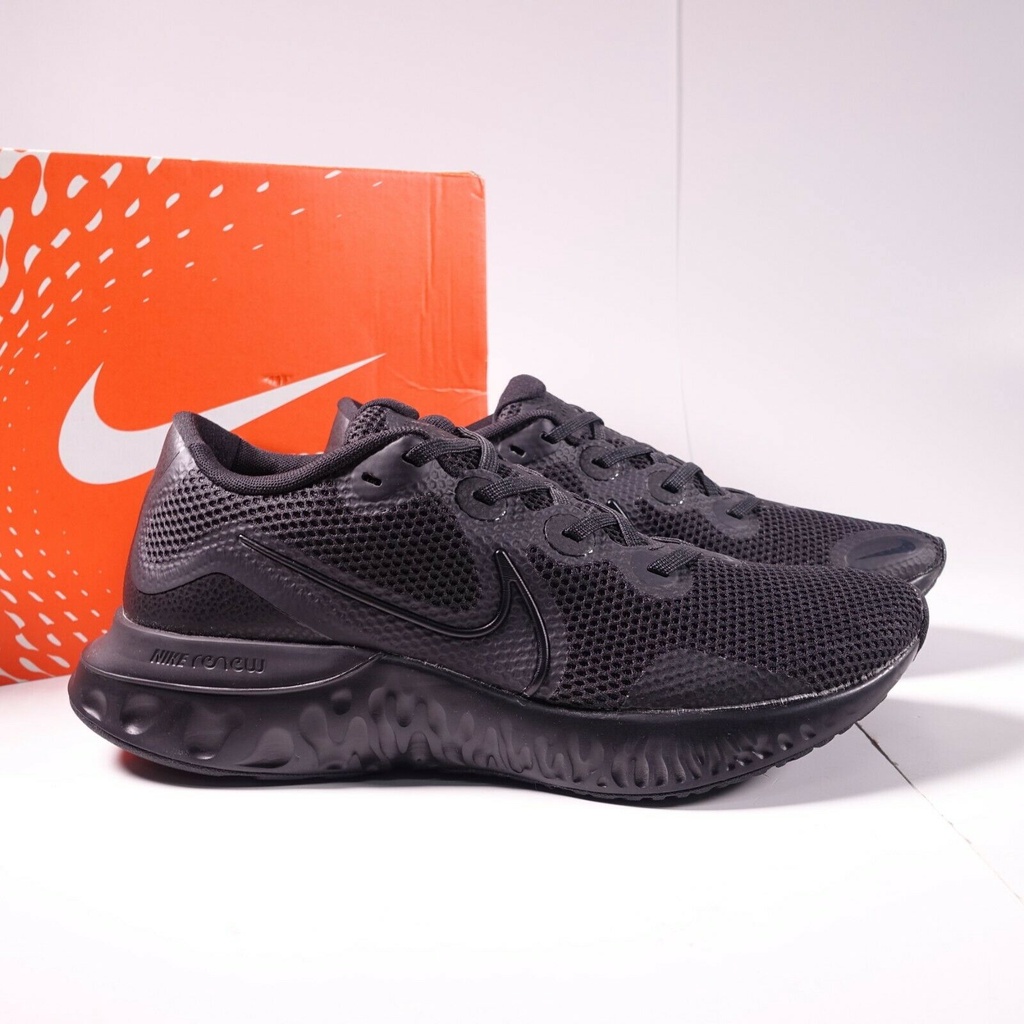 Giày Nike Chính HãngFREESHIP Giày Sneaker Chạy Bộ Nam Nike Renew Run Triple Black Thể Thao - Simple Sneaker